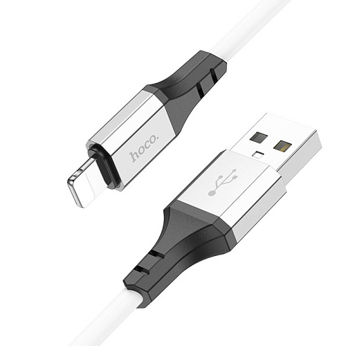 USB дата кабель Lightning, HOCO, X86, 1M, силиконовый, белый