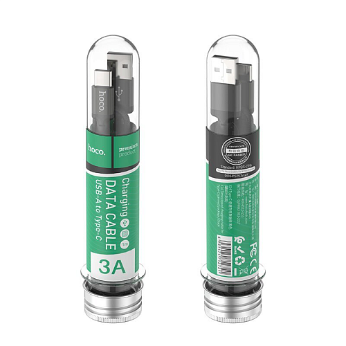 USB Кабель Type-C, HOCO, X14, колба, черный