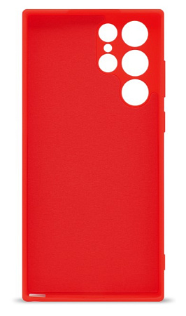 Чехол силиконовый для Samsung Galaxy S22 Ultra, good quality, с защитой камеры, X-CASE, красный