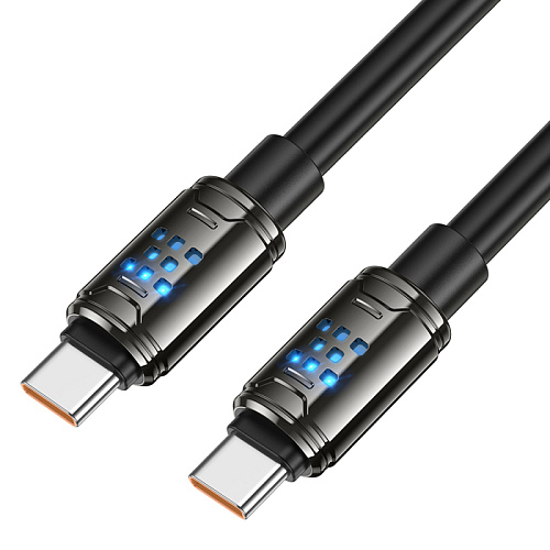 Кабель Type-C на Type-C, HOCO, U143, 1.2 метра, 240W, цвет черный
