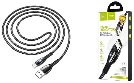 USB Кабель Type-C, HOCO, U89, черный
