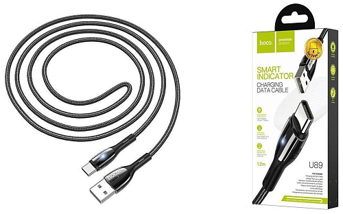 USB Кабель Type-C, HOCO, U89, черный