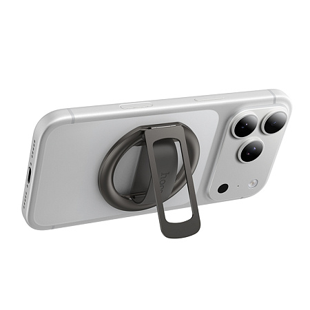 Кольцо двойное на палец магнитное (Magsafe), GH10, Hoco, металлический серый