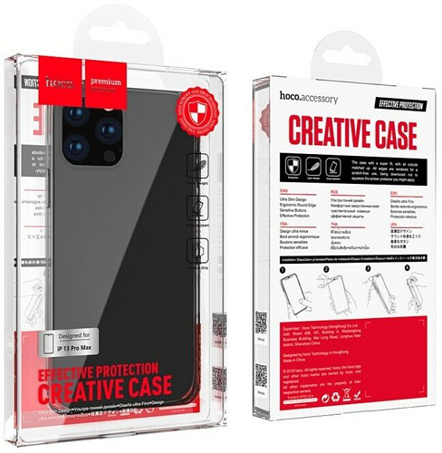 Чехол силиконовый для iPhone 13 Pro Max (6.7), Fascination series, HOCO, черный