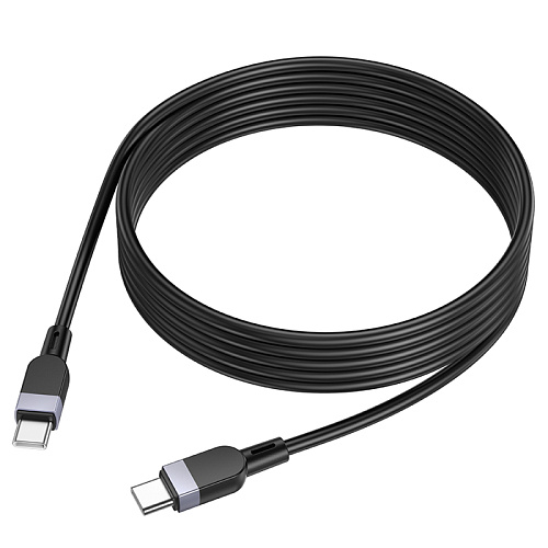 Кабель Type-C на Type-C, HOCO, X109, силиконовый, 2м, 60W, черный