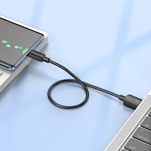USB Кабель Type-C, HOCO, X96, 100W, 0.25м, черный