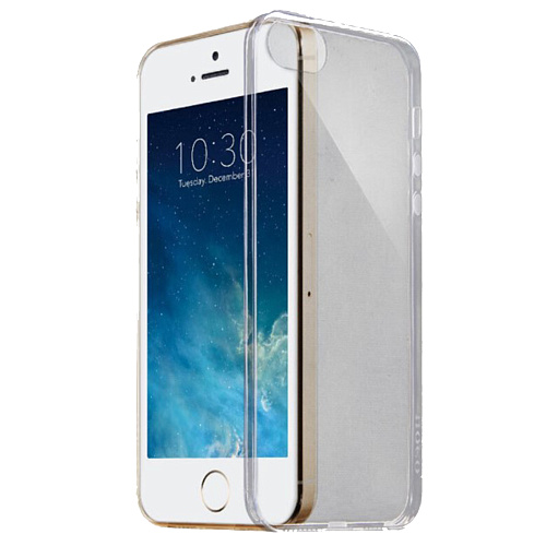 Чехол силиконовый для iPhone 5/5S/5SE, ultra thin, черный