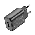 Сетевое зарядное устройство, 1 USB 2.4A (C134A), HOCO, черный