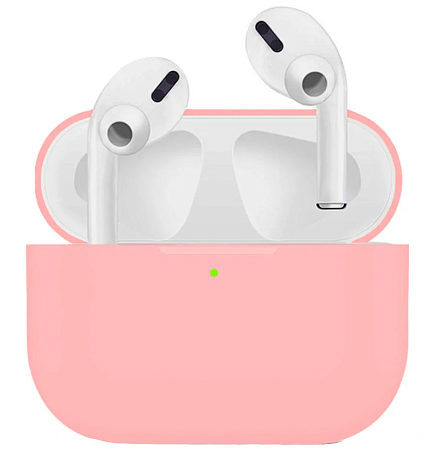 Чехол силиконовый для Airpods Pro/Pro 2, X-CASE, розовый (Pink)