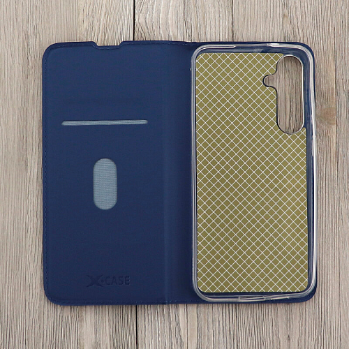 Чехол-книжка для Samsung Galaxy A14 (5G), X-CASE, боковой, синий