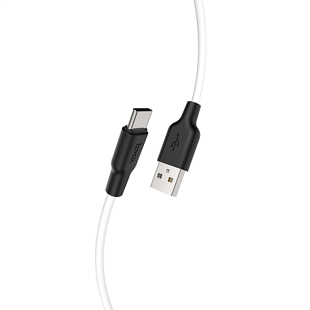 USB Кабель Type-C, HOCO, X21 Plus, силиконовый, черно-белый