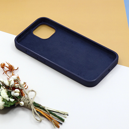 Чехол - накладка для iPhone 11, Silicon Case, без лого, темно-синий