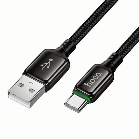 USB Кабель Type-C, HOCO, X127, 1м, оплетка, черный