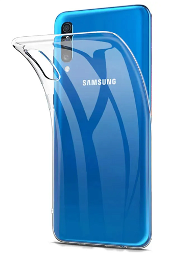 Чехол силиконовый для Samsung Galaxy A70/A70S, X-CASE, прозрачный