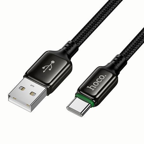 USB Кабель Type-C, HOCO, X127, 1м, оплетка, черный