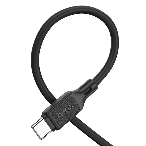 Кабель Type-C на Type-C, HOCO, X90, 1м, силиконовый, 60W, черный
