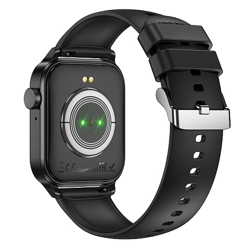 Умные часы Y26 спортивные Smart watch Hoco с поддержкой звонков, черные
