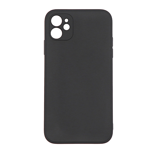 Чехол силиконовый для iPhone 11 (6.1), с микрофиброй внутри, с защитой камеры, X-CASE, черный