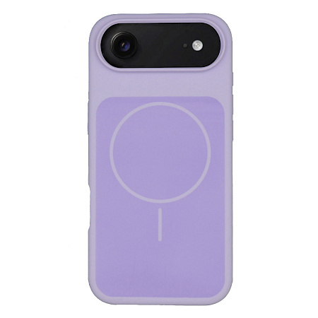 Чехол-накладка для iPhone 17 Air, Silicon Case, магнитный (MagSafe), с дизайном, без лого, X-CASE, сиреневый