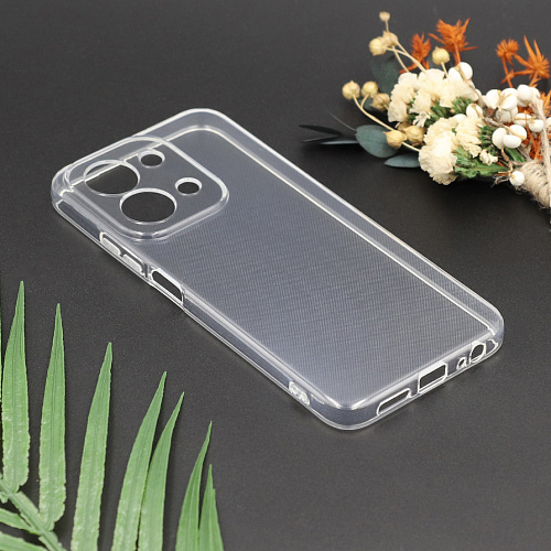 Чехол силиконовый для Xiaomi Redmi 15C (4G), c защитой камеры, X-CASE, прозрачный