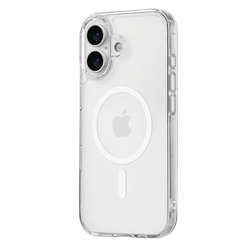 Чехол силиконовый для iPhone 16, Магнитный (MagSafe), X-CASE, прозрачный