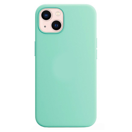 Чехол - накладка для iPhone 13, Silicon Case, без лого, бирюзовый