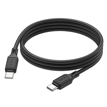 Кабель Type-C на Type-C, HOCO, X90, 1м, силиконовый, 60W, черный