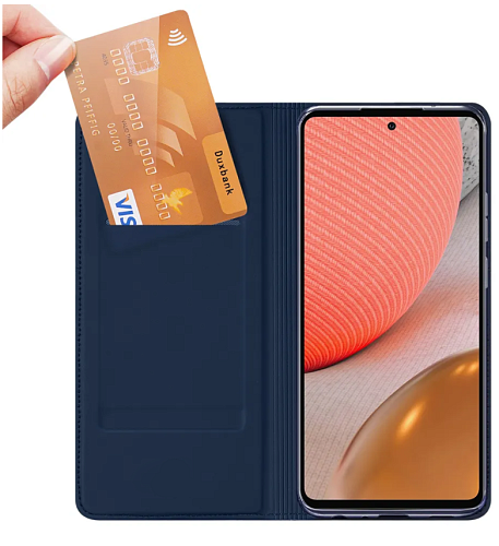 Чехол-книжка для Samsung Galaxy A72 (4G)/A72 (5G), DU DU, боковой, синий