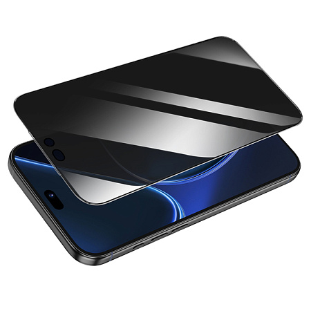 Защитное стекло для iPhone 18 Pro Max, G777 Plus, HOCO, anti-static, антишпион, черное