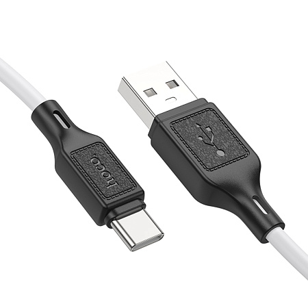 USB Кабель Type-C, HOCO, X90, 1м, силиконовый, белый