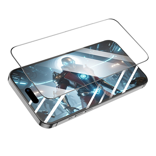 Защитное стекло для iPhone 15 Pro, G777, HOCO, anti-static, черное