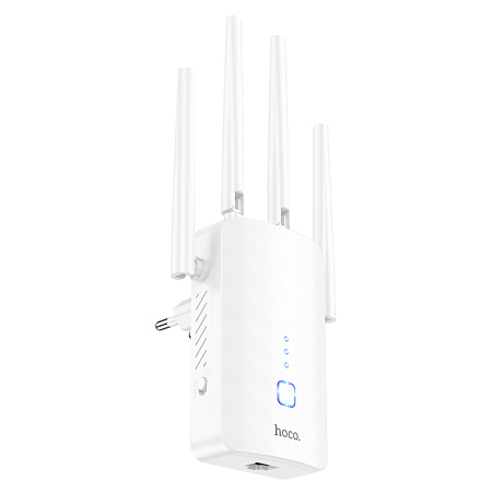 Репитер WiFi4, HI35, HOCO, белый