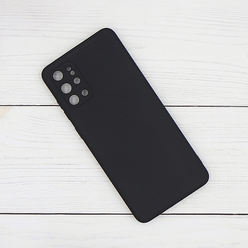 Чехол силиконовый для Samsung Galaxy S20 Plus, с микрофиброй внутри, с защитой камеры, X-CASE, черный
