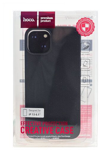 Чехол силиконовый для iPhone 13 (6.1), Fascination series, HOCO, черный