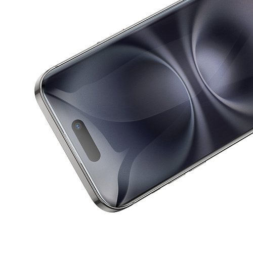 Защитное стекло для iPhone 15 Plus/16 Plus, G777, HOCO, anti-static, черное