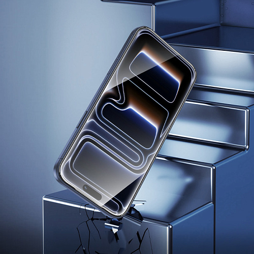 Защитное стекло для iPhone 17 Pro Max, A777, HOCO, HD, рамка черная