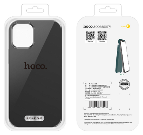 Чехол силиконовый для iPhone 13 mini (5.4), Pure series, HOCO, черный