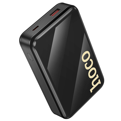Универсальный Доп. Аккумулятор 20000mAh, Q37A, HOCO, выход: 1 USB (22.5W), 1 PD (20W), 2 кабеля, черный