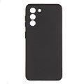 Чехол силиконовый для Samsung Galaxy S21, с микрофиброй внутри, с защитой камеры, X-CASE, черный