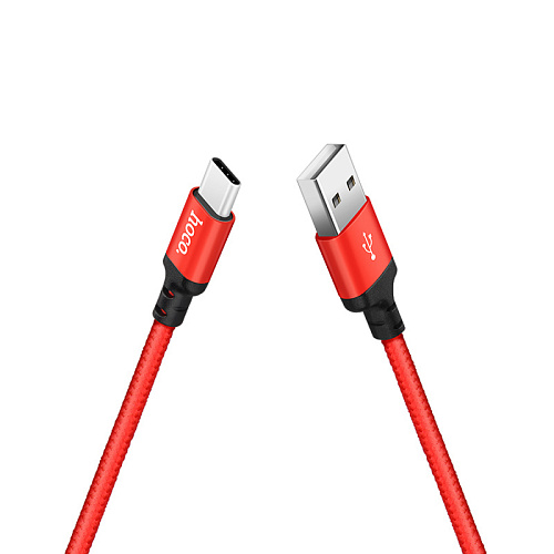 USB Кабель Type-C, HOCO, X14, 2М, красный