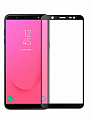 Защитное стекло на Samsung J810G, Galaxy J8 (2018), 9D, черный, X-CASE