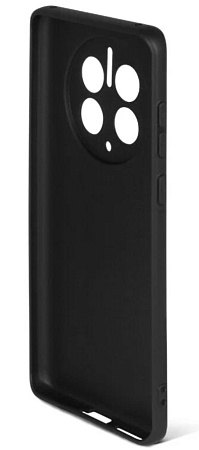 Чехол силиконовый для Huawei Mate 50 Pro, с защитой камеры, черный