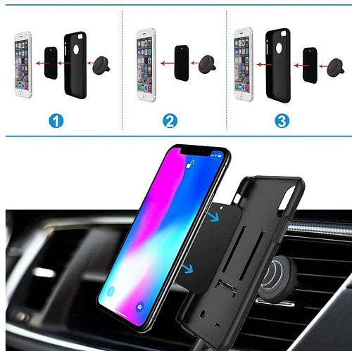 Набор пластин для магнитных держателей прямоугольные (комплект 5 штук)