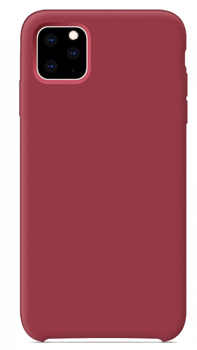 Чехол - накладка для iPhone 12 Pro Max, Silicon Case, бордовый