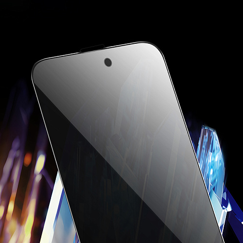 Защитное стекло для iPhone 15/16, G18 Plus, HOCO, Shield full screen anti-spy tempered glass, черное