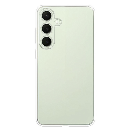 Чехол силиконовый для Samsung Galaxy S25 Plus (5G), с защитой камеры, X-CASE, прозрачный