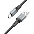 USB Кабель Type-C, HOCO, X86, 1м, силиконовый, черный
