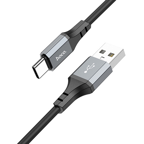 USB Кабель Type-C, HOCO, X86, 1м, силиконовый, черный