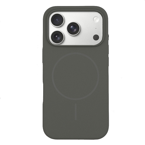 Чехол-накладка для iPhone 17 Pro, Silicon Case, магнитный (MagSafe), без лого, X-CASE, серый