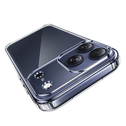 Чехол силиконовый для iPhone 17 Pro, Противоударная серия TPU, HOCO, прозрачный